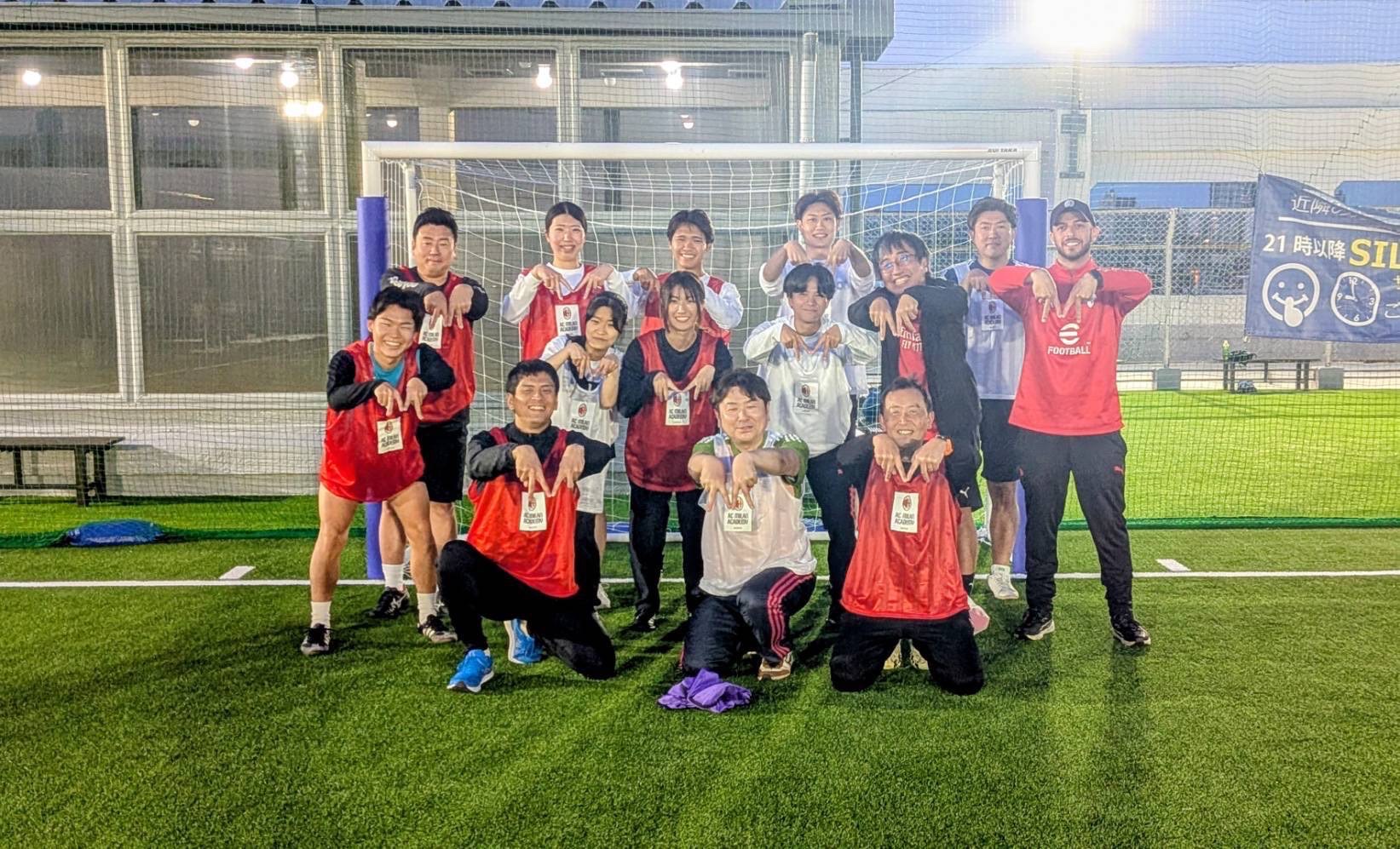 大人のビジネスサッカースクールの参加者